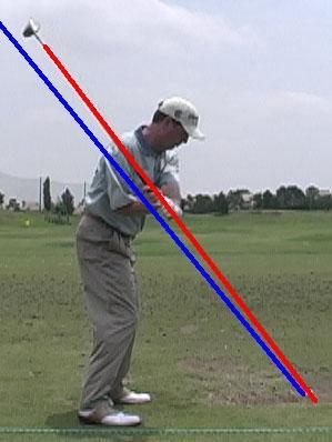 position you get into at the half way point in the downswing.