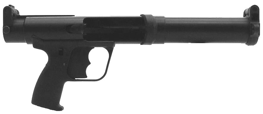 ARWEN ACE Pistol 37mm Less Lethal Weapon System Specifications: Caliber: 37mm ARWEN Type of Action: Rapidly Reloadable Open Breach Single Shot Capacity: 1 round Barrel: 185 mm - 7.