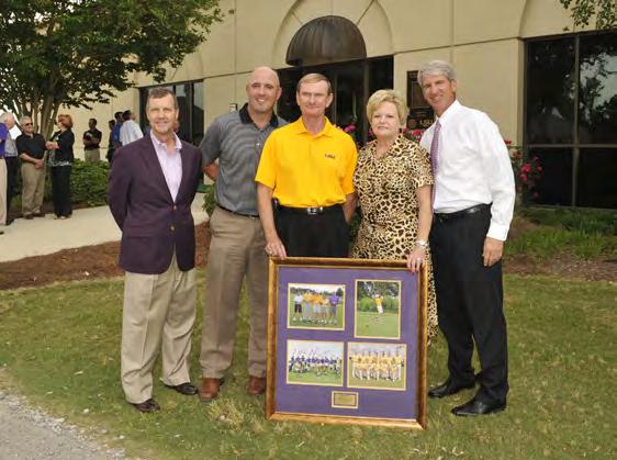 The Tiger Athletic Foundation paid tribute to the couple for their generous donation that helped redo the University