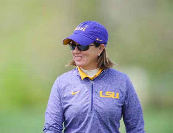 for the Southeastern Conference Championships. Her best finish was in the Tiger Golf Classic and in her first conference tournament she improved each day posting 80-78-75.