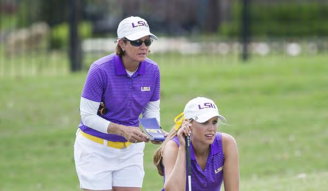STAFF KAREN BAHNSEN HEAD COACH 32ND SEASON It is so easy even after all these years to know when the women s college golf team is about to return to campus and another season is set to begin.