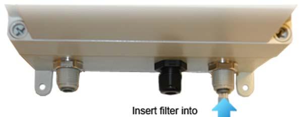 DUST FILTER To protect the pump from dust, a particulate filter is