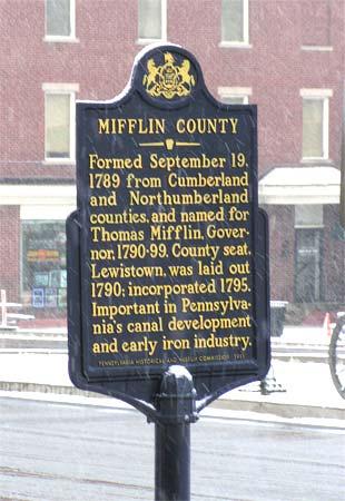 Cultural and Historic Resources Mifflin County was established after the French Indian war in 1789 and Juniata County later in 1831.