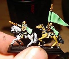 Apart form having the effect of making them look like Umpa Lumpas it also provides fantastic shading for Elf Flesh as on a 10mm scale if you are putting the detail into the figures you want a good