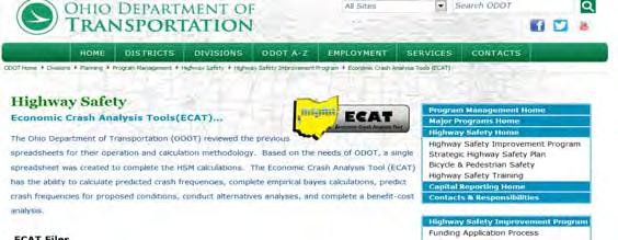 ECAT Where to Find It? TOOL HELP FILES http://www.dot.state.oh.