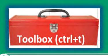 box. Can open toolbox at any
