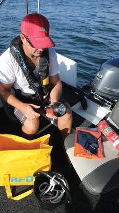 The kill switch lanyard attaches to your arm, leg, clothing or lifejacket and stops the engine if you fall overboard or lose control of the steering.