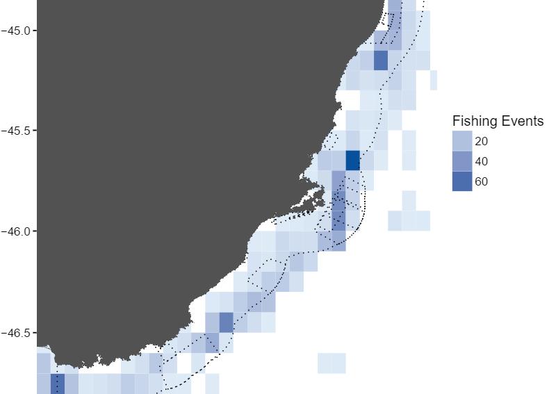 14 every year around 40 set net events targeting school shark start within MPAs (E) and (F), making this an important area for the local set net fleet, as shown in Figure 1; 12 regionally-significant