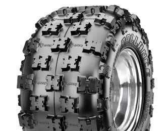 Maxxis most aggressive and lightest radial ATV tire to date, the Razr Ballance provides excellent braking and outstanding shock absorption for a smooth ride even in the roughest cross country terrain.