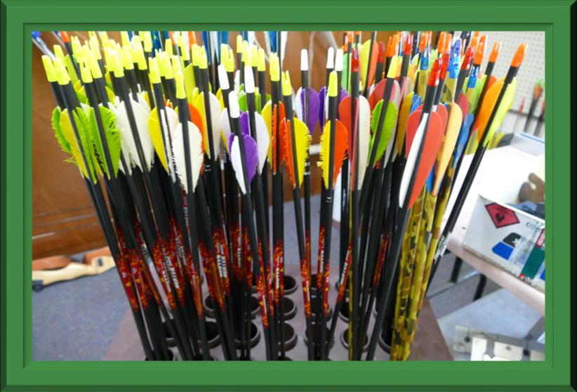 Over recent years Matt has fletched a gazillion club arrows and this weekend