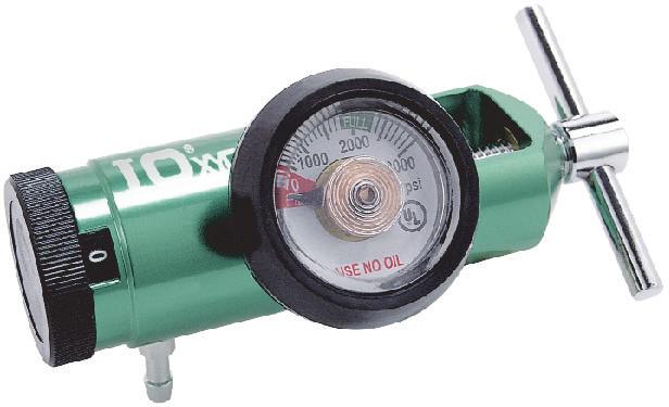 ) Preset outlet pressure (psi) Inlet connection Outlet connection (psi) 108-MF-8LM-870 OXYGEN 0-8 20psi CGA-870 YOKE Barbed outlet 0-3000psi 108-MF-15LM-870 OXYGEN 0-15 20psi CGA-870 YOKE