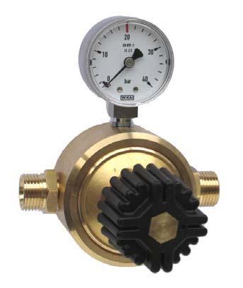 Pressure Regulators for Low Pressure Low pressure regulators are used with an inlet pressure up to 40 bar and are suitable for precision regulation at the workplace in gas distribution systems.