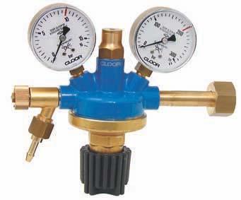 TYP 51 Standard Pressure Regulator with pressure and contents gauges This pressure regulator with pressure and contents gauges (diameter 63 mm) is of a very robust and solid construction and is