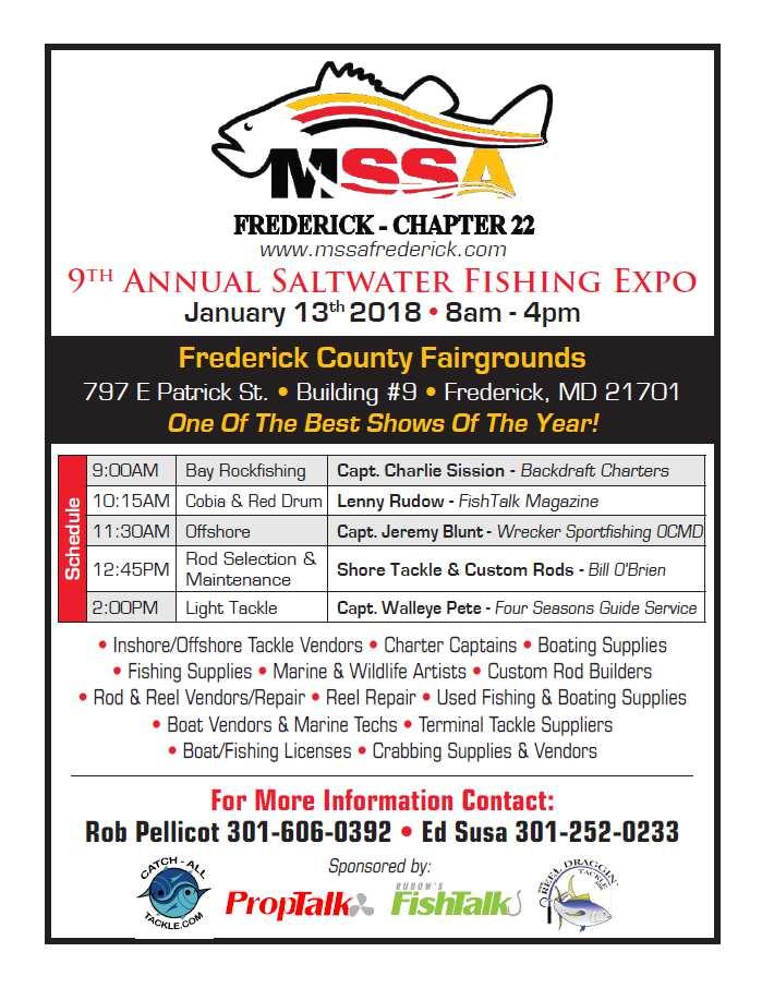 2018 9 th Annual Frederick MSSA Expo- January 13 wonderful time of the year, and enjoy the great Maryland outdoors together.
