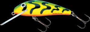 CRANKBAITS & TWITCHBAITS JERKBAIT & PULLBAITS VERTICAL LURES SURFACE LURES How to fish with Salmon With its very strong action the Salmon is an excellent lure for fishing both upstream and downstream.
