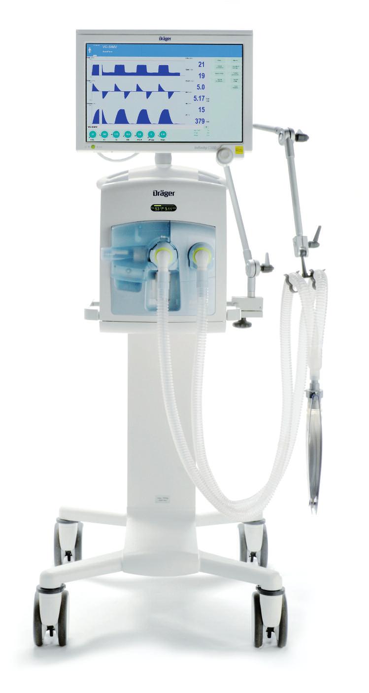 DRÄGER EVITA INFINITY V500 07 Invasive and non-invasive ventilation The Dräger Infinity V500 gives you world-class ventilation designed for patients of all ages and acuity levels.