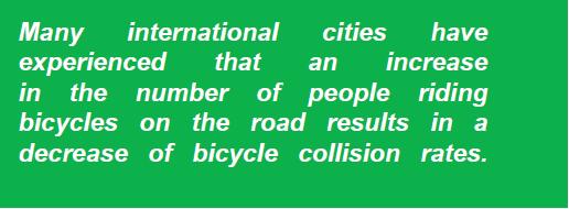 PAGE 38. Bicycle Safety Trends Historical Bicycle Collisions An analysis of bicycle collisions provides a strong indication of roadway behaviors that negatively affect bicyclists safety 4.