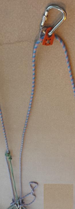 Drop Loop Simple CDL Step 6 If enough people pulling this is the haul part of rope Pulley to reduce friction with