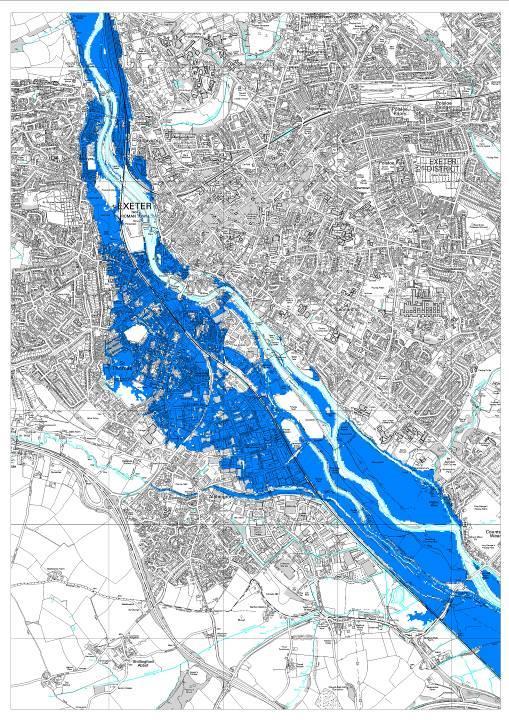 Why We re Building Areas at risk of Flooding 1:100 Year Event Exwick Properties at Risk Approx.