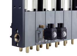 Optional: Solenoid Valves The Series 101 and 301 Water Flow Regulators can be supplied with shutdown solenoid valves. Valve Z Central shutdown of several mold circuits. Application: e.g. controlled by the cycle of the injection molding machine.