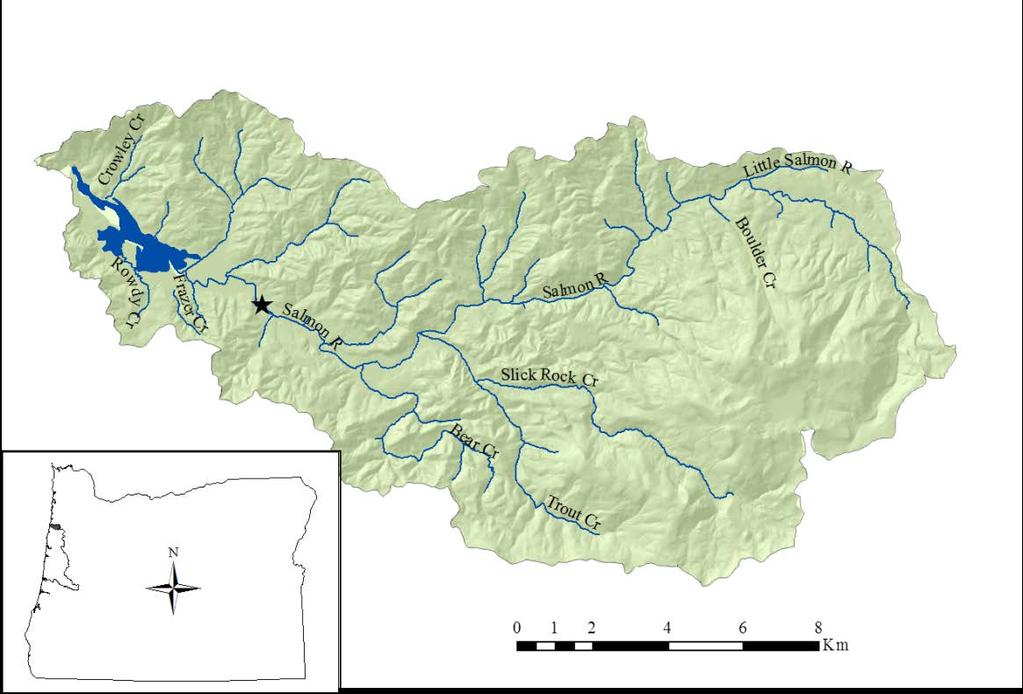 Salmon River Basin 195 km 2 watershed