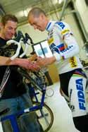 for race bikes. In 2001, we started our own branded component line 4ZA (pronounced forza).