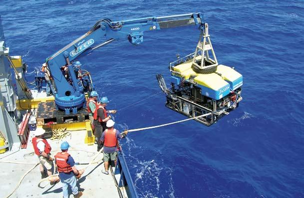 Though ROVs have been used extensively by the oil and gas