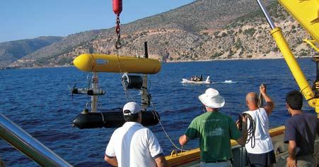 Seabed Developed and built by engineers in WHOI s Deep Submergence Laboratory, Seabed is an autonomous underwater vehicle (AUV) that can hover over seafloor targets like a helicopter or fly slowly in