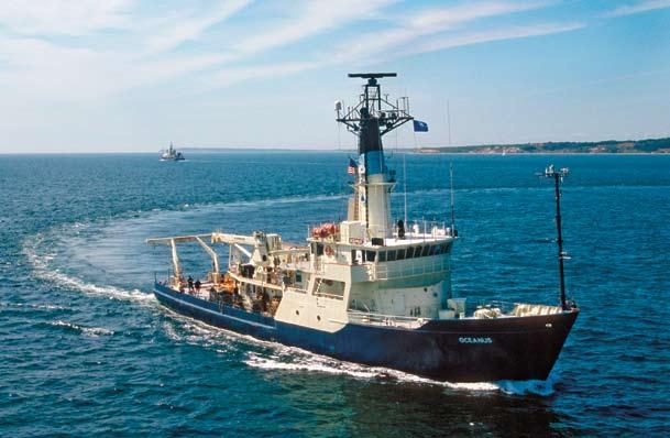 Oceanus is the North Atlantic workhorse of the WHOI fleet, and it has been used extensively in recent years for studies of the Gulf