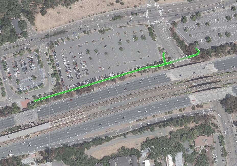 Consolidating the two intersections at Brook and School Street to one and providing the left-turn pocket improves traffic operations on Moraga Road, Brook Street, and School Street.