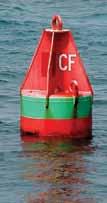Buoys are Aids that float on top of the water, but are moored to the bottom of the body of