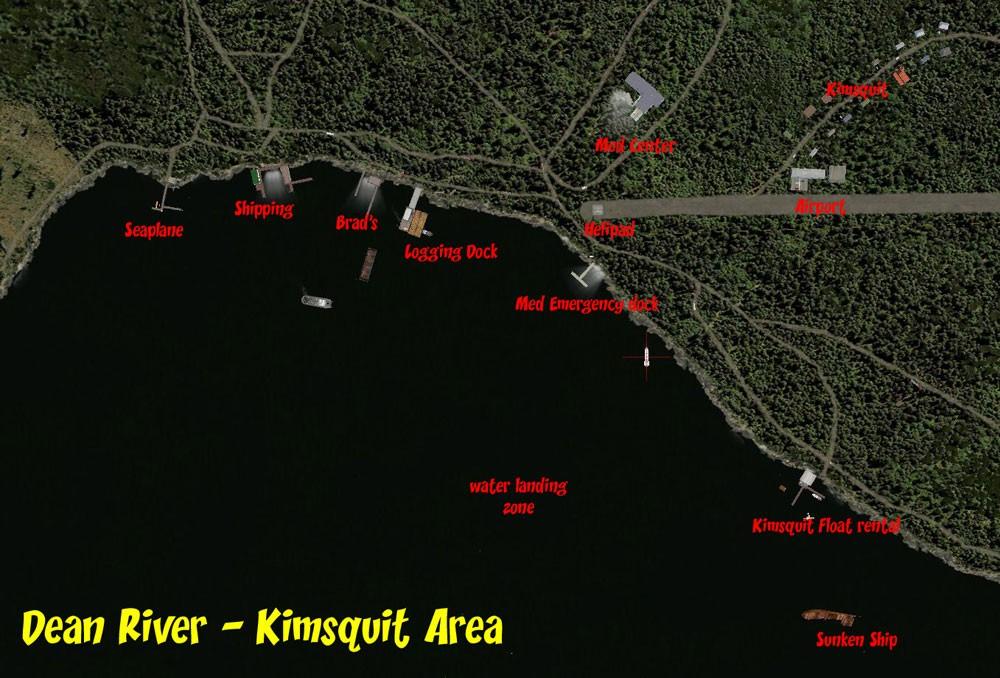 Dean River Area Maps Dean River Kimsquit