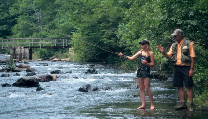 With just a few tips and a little practice, anyone can learn how to fly fish, and there is no better place to learn that at one of the Wildlife Department s designated trout areas.