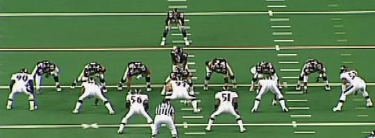 FRO: ODD ALIG L 4 H 0 H R 4 H BA HIQU: 2 GAP (align slightly off the ball) Beat the offensive lineman to the punch!