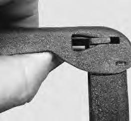 Folding the buttstock: A.) Depress the end cap lock lever and push the end cap downward.