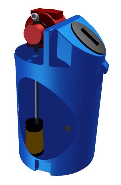 Installation Guide FEATURES Non-corrosive holding tank Protection lid enclosure as standard Ball cock to control water flow to tank Pressure pump ( fully submerged in water ) Electronic controller -