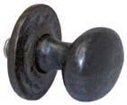 35 1284 Round knob, cast iron, antiqued.