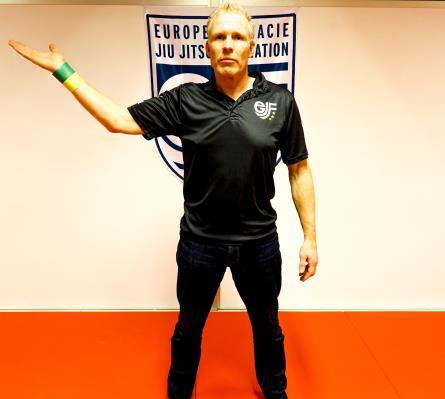 TO A STANDING POSITION / TO A GROUND POSITION Referee makes an upward diagonal motion with the arm.