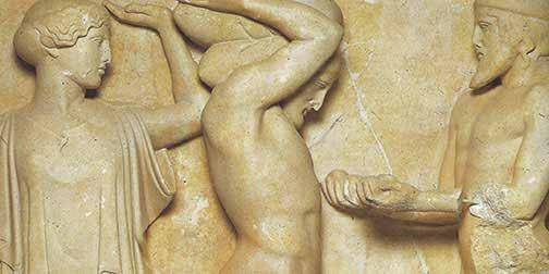 Now, let s take a closer look at one of the twelve marble metopes.