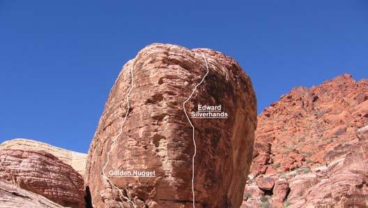 Gateway Canyon Northwest Golden Nugget Boulder: Fig. 1 (above): This feature is to the west of Sunny and Steep Wall at approximately the same level above the canyon floor.