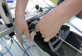 9. When the mainsail is fully hoisted,