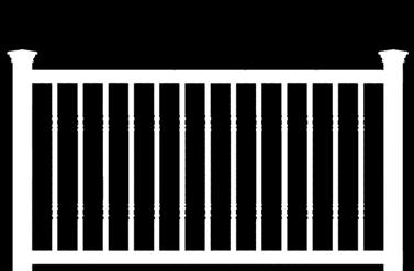 (square or rectangular) baluster, or with