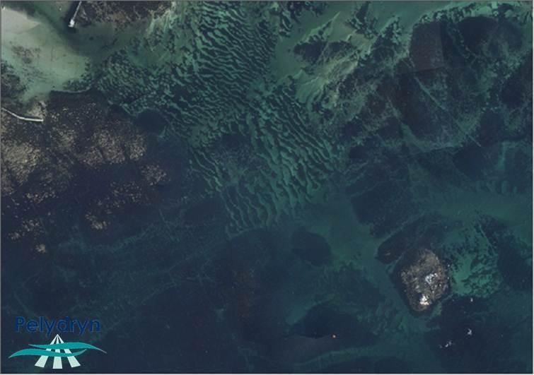 flown at 400m altitude Imagery will also observe ambient sea conditions and phenomena (eddies and