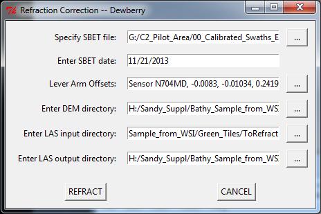 24 Dewberry s Custom Refraction Correction Tool