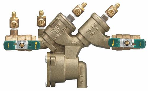 Reduced Pressure Backflow Assembly Used on High Hazard applications, this device consists of two independently acting check valves,