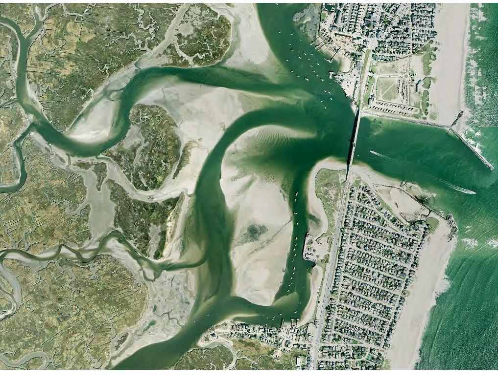 Figure 10: Major clam flats in Hampton Harbor before the