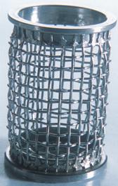 Baskets supplied in 10, 40 or 100 mesh