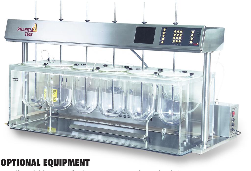 9 PHARMA TEST DISSOLUTION TESTER - PTWS 4000/PTSW 0 PTWS PT-DT 400070 Pool 6+1 Test Vessels Application The PTWS 4000 is a specialised 4-litre dissolution tester version that enables the user to