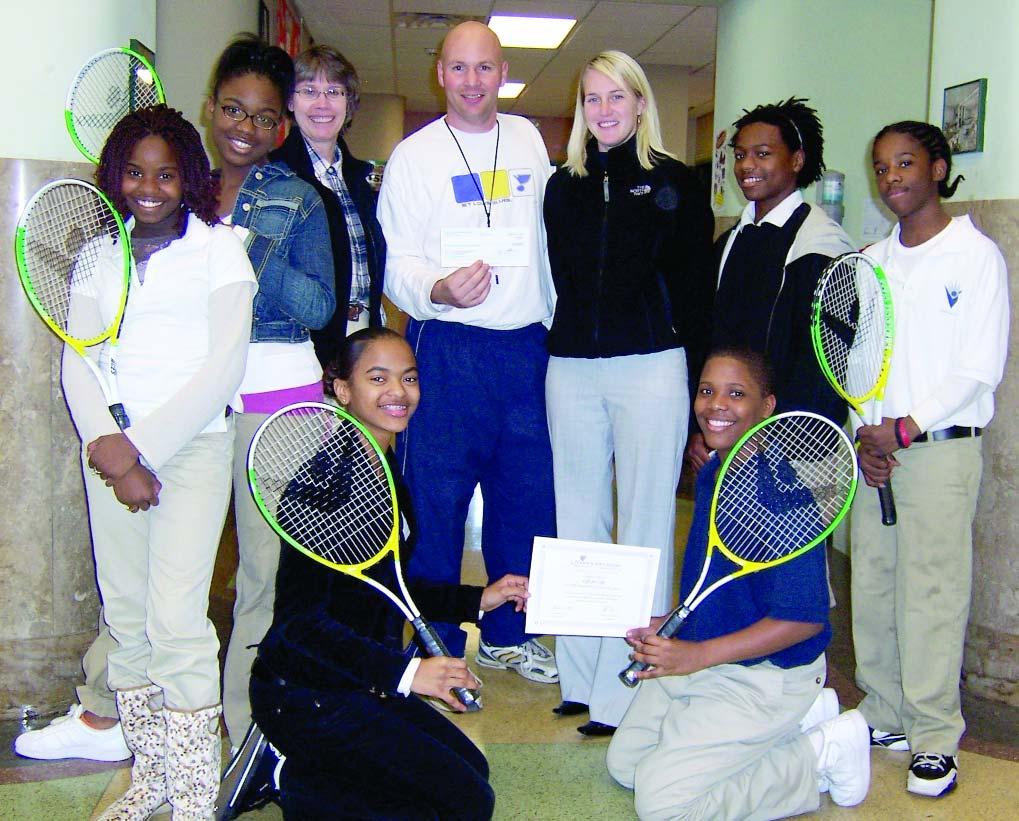 Tennis Gives School Added Lift St.