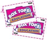 BOX TOPS FOR EDUCATION Thank you all for your participation in the Box Tops Collection. The amount of support for our school is overwhelming!